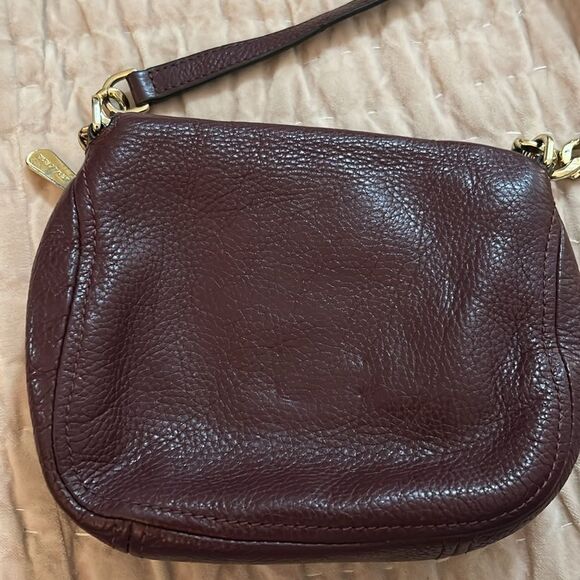 Michael Kors Dark Purple leather small Shoulder Bag - Picture 3 of 10